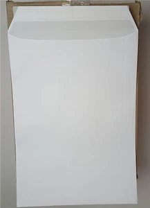 250x Enveloppes din C4 pour A4 Adhésive Blanc - Afbeelding 1 van 2
