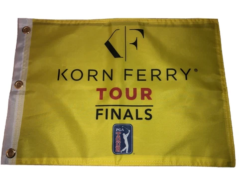 PGA TOUR KORN FERRY TOUR FINALS PIN FLAG WITH GROMMETS FREE SHIP AUTOGRAPHS Cover