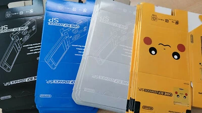 UNBEKANNT BOX ONLY für Gameboy Advance SP Schachtel Karton Box BLAU o. GRAU o. GELB
