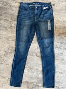 NWT Old Navy denim jeans Wow Super skinny High rise 14 Long 14L Stretch Womens - Picture 1 of 7
