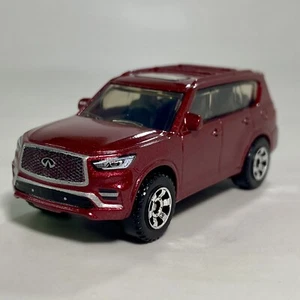 2022 Infiniti QX80 1:64 Diecast Collectible Diorama Model SUV Red #54 - Picture 1 of 12