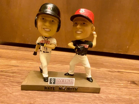 Nate McLouth Dual Figurine Indianapolis Indians SGA Bobblehead Pirates Cover
