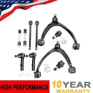 10pc Front Upper Control Arms Tie Rods for GMC Sierra Chevy Silverado 1500 - Picture 1 of 8