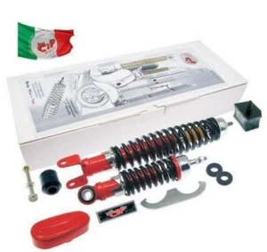 KIT AMMORTIZZATORE ANTERIORE POSTERIORE COMPLETI VESPA 50 90 125 PRIMAVERA - Imagen 1 de 1