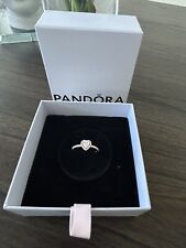 Authentic PANDORA 14K Solid Gold Elevated Heart Ring 159139C01 Size 56/7,5