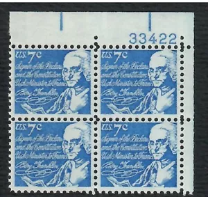 US # 1393D , Benjamin Franklin , U/R P/B of 4 - I Combine S/H - Picture 1 of 1
