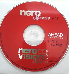 Nero Express v5.5 full version CD w/ Serial Number & License for Windows