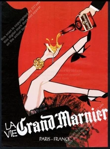 Grand Mariner 2009 mujer sexy con vidrio Jordi Labanda arte vintage anuncio impreso - Imagen 1 de 7