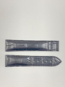 Genuine Omega Black Alligator Leather Watch Band 98000109 22mm x 20mm