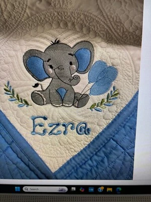 Красивое лоскутное одеяло для мальчика с монограммой несколько дизайнов на выбор! - Изображение 1 из 4