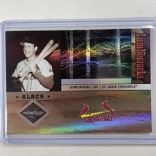 2004 Leaf Limited Lumberjacks Black Stan Musial #LJ-35 HOF Cardinals #ed 17/39