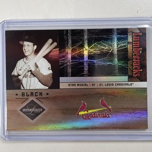 2004 Leaf Limited Lumberjacks Black Stan Musial #LJ-35 HOF Cardinals #ed 17/39
