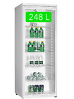 PKM Flaschenkühlschrank Glastür Getränkekühlschrank 248 L Kühler Gastro