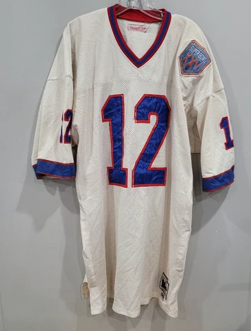1990 Mitchell Ness NFL BUFFALO BILLS Jim Kelly 12 Super Bowl XXV Jersey 56 3XL Cover