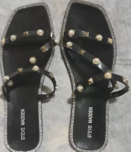 Steve Madden Jeweled Sandals (8). Very Well Cared For - Picture 1 of 2
