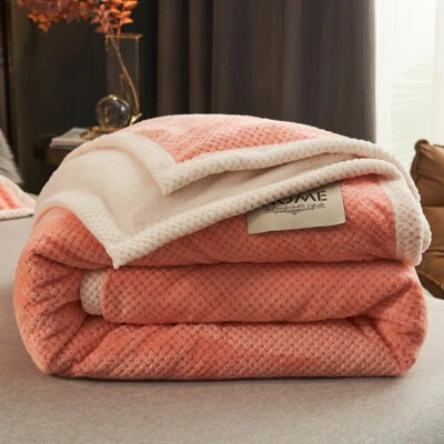 Nordic Fleece Blankets Throws with Zipper King Winter Soft Can Be A Duvet Cover - Image 1 of 4