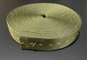 39ft Roll Mil-W-4088K Mil-Spec Nylon Webbing Strap, Green/Yellow, 1.75" Wide - Picture 1 of 4