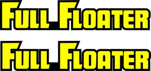FULL FLOATER Swing Arm Decals to suit SUZUKI - Bild 1 von 1