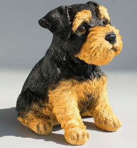 Urn For Dog Ashes Airedale Terrier Figurine Pet Cremation Statue Animal Memorial