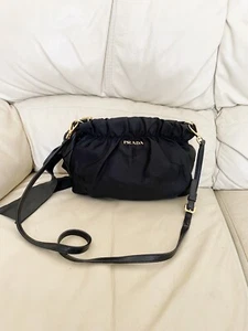 PRADA Black Nylon Vintage Bag Crossbody - Picture 1 of 15