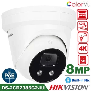 Hikvision DS-2CD2386G2-IU 8MP 4K DarkFighter Dome IP Kamera AcuSense PoE 2.8MM - Bild 1 von 16