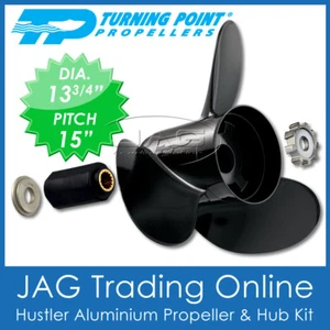 13-3/4" x 15" YAMAHA PROPELLER 3 Blade Aluminium Prop 50-70-80-90-100-115-140HP - Picture 1 of 6