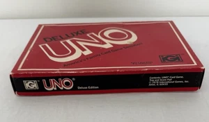 Vtg UNO Deluxe Edition 1978 Card Game COMPLETE Cards Instructions Score Pad Tray - Picture 1 of 3