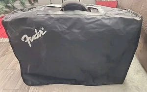 Genuine Fender Amp Cover for '65 Deluxe Reverb Reissue Super-Sonic 22 Black Logo - Picture 1 of 8