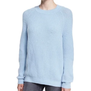 Vince Directional Ribbed Wool Cashmere Blend Crewneck Sweater Size Small - Picture 1 of 15