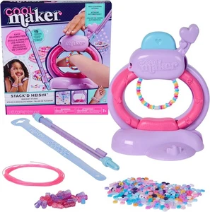 Girls Bracelet Making Kit Beads Jewellery Charms Pendant Set Kids Gift DIY Craft - Picture 1 of 8