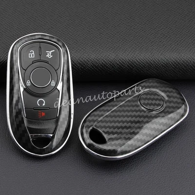 Carbon Fiber Key Cover Case For Buick Enclave Encore GX Lacrosse Regal Envista - Image 1 of 4