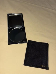 Specchio Trucco Vintage Revlon - Argento - Quadrato - Con Custodia Nera - Ingrandimento - Foto 1 di 5