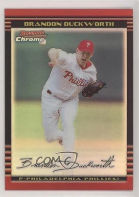 2002 Bowman Chrome Refractor /500 Brandon Duckworth #7 - Image 1 of 2