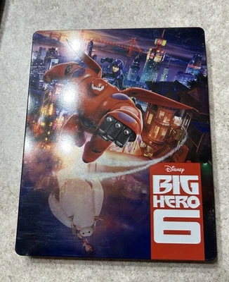 Big Hero 6 (Target Exclusive Steelbook Blu-ray + DVD, 2014) OOP Free Shipping - Image 1 of 3