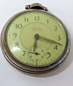 Reloj Bolsillo Westclox Modelo Ben De Colección EE. UU. Cara Abierta Piezas/Reparación #A1 - Imagen 1 de 8