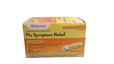 Walgreens Flu Symptom Relief Homeopathic Medicine Non-Drowsy,07/2025 - Image 1 of 4