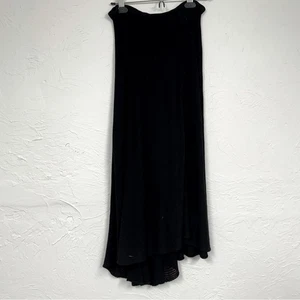 Vintage Anthropologie Cordelia schwarzer Strick Midirock asymmetrischer Saum Damen S - Bild 1 von 7