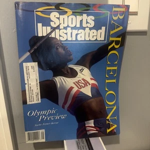 1992 July 22 SPORTS ILLUSTRATED Barcelona Olympic Preview Jackie Joyner (CP85) - Picture 1 of 8