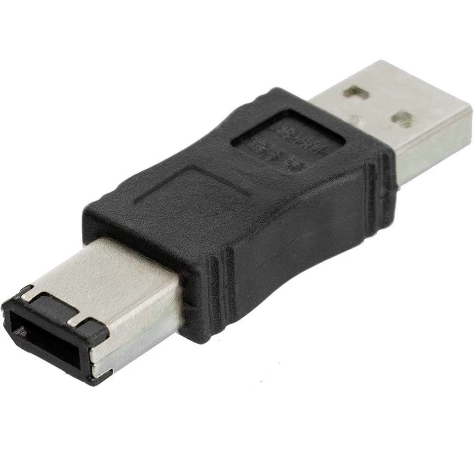 Toptekits FireWire IEEE 1394 6 Pin Male to USB a Male Convertor Jack M