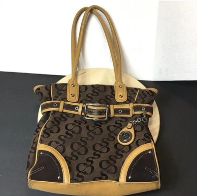 Bolso de mano grande Sophia Caperelli para mujer con ribete de cuero Foto 1 de 4