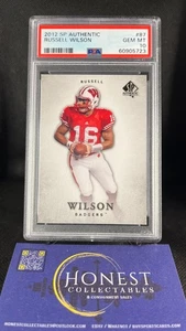 Russell Wilson (RC) Grade PSA GEM 10 - 2012 Upper Deck SP Authentic Rookie #87 - Picture 1 of 2