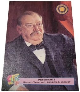 Tarjeta coleccionable Club Pro Set Presidents #22 Grover Cleveland 1992 Smithsonian (G6 - Imagen 1 de 2