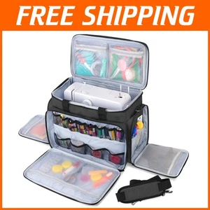 Bolsa portadora de máquina de coser todo en uno - Protección superior con bolsillos de almacenamiento - Imagen 1 de 10