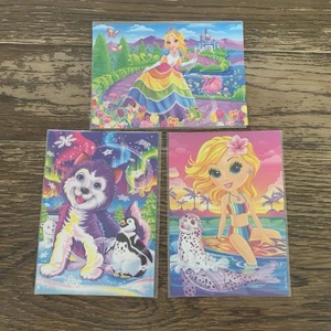 Lot Of 3 90’s Lisa Frank Postcards Tikanni Princess Cassara Cassie Surfer Girl - Picture 1 of 8