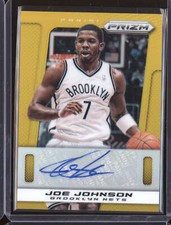 Joe Johnson 2013-14 Panini Prizm 109 Gold Auto 10/10