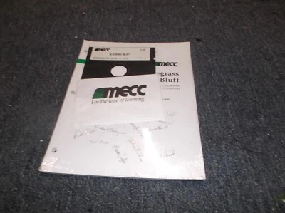 Bluegrass Bluff by MECC for Apple II A-256 1991 SEALED WITH MANUAL W SIGNATURE - Image 1 of 4