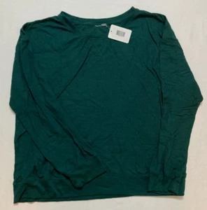 NWD Unbranded Pajama Top Round Neck Long Sleeve Green 2XL - Picture 1 of 5