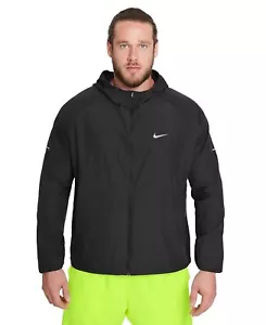 $ 90 Nike Miler wasserdichte Herrenjacke mit Kapuze schwarz Größe 2XL - Bild 1 von 4