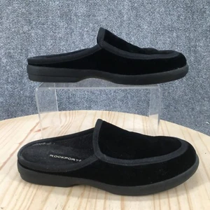 Zapatos planos Rockport para mujer 6 M informales sin cordones W2288 negros imitación gamuza - Imagen 1 de 17