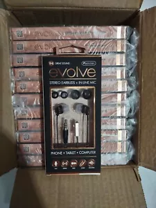 Confezione da 12 auricolari stereo Sentry EVOLVE in linea microfono 3,5 mm neri - Foto 1 di 3